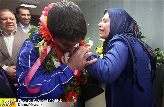 مراسم استقبال مردمی از نواب نصیر شلال قهرمان المپیک / khouznews.ir