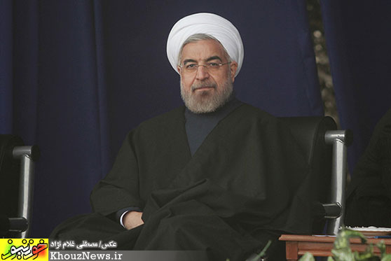 صبحگاه مشترک نیروهای مسلح خوزستان با حضور رئیس جمهور