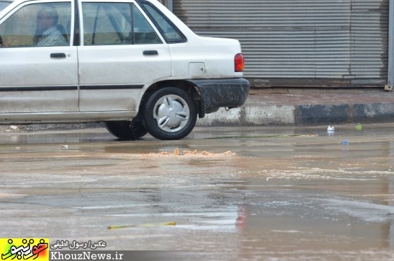 بارندگی و آب گرفتگی معابر سطح شهر اهواز