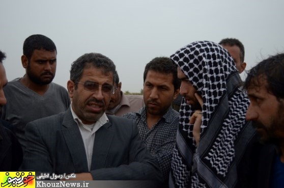 جاری شدن سیل در روستاهای عبدالخان از توابع شوش