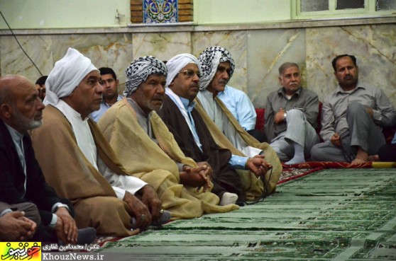 تجمع هیئات مذهبی اهواز در اعتراض به هتک حرمت مقبره حجربن عدی