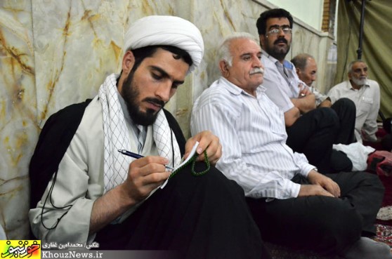تجمع هیئات مذهبی اهواز در اعتراض به هتک حرمت مقبره حجربن عدی
