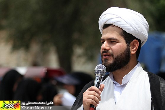 تجمع دانشگاهيان اهواز در اعتراض به هتک حرمت صحابی پيامبر(ص)