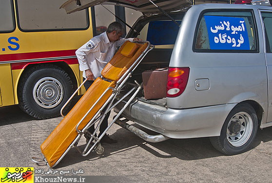 مانور سقوط فرضی در فرودگاه اهواز