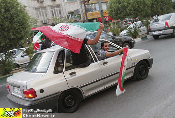 شادمانی مردم اهواز در پی راهیابی به جام جهانی