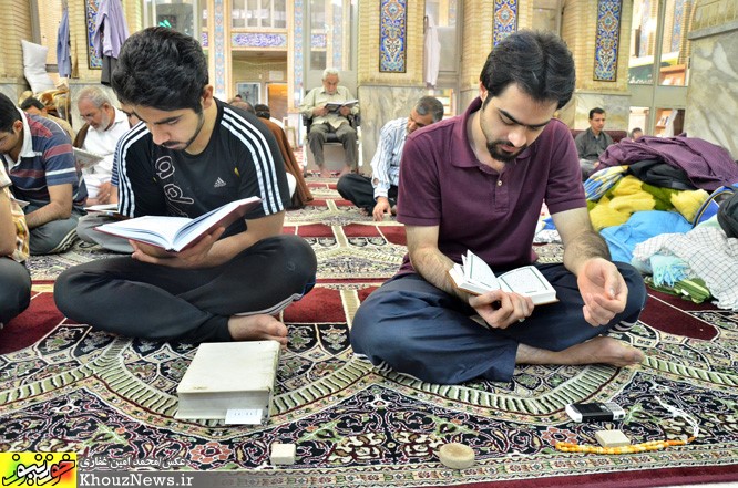 مراسم اعتکاف در مسجد آیت الله شفیعی اهواز