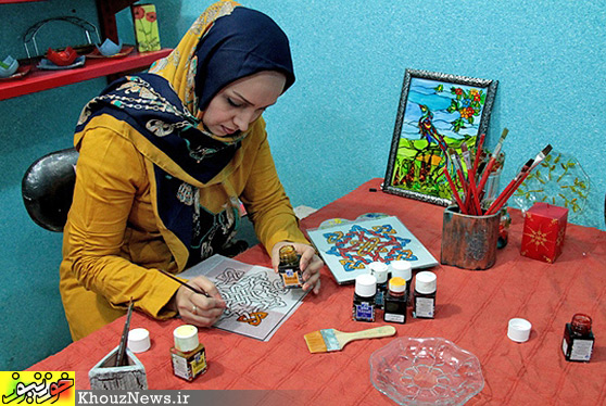 نقاشی روی شیشه