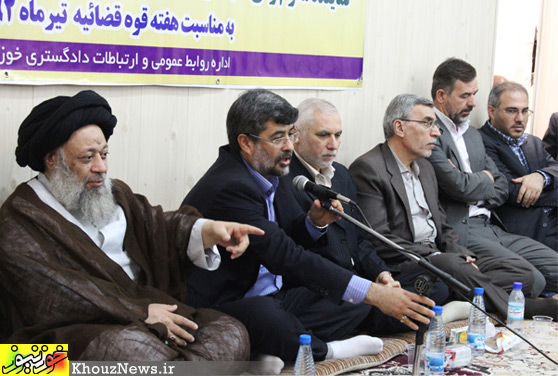 ديدار مسئولان قضايي خوزستان با آیت الله موسوی جزایری