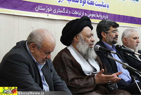 ديدار مسئولان قضايي خوزستان با آیت الله موسوی جزایری