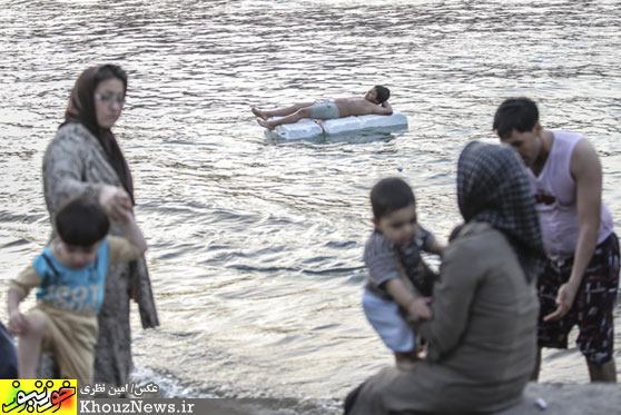 در آغوش خنك رودخانه دز