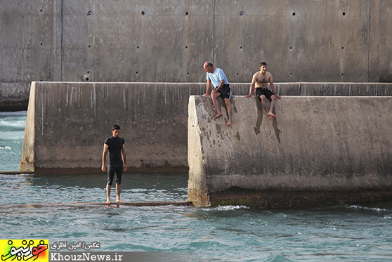 در آغوش خنك رودخانه دز