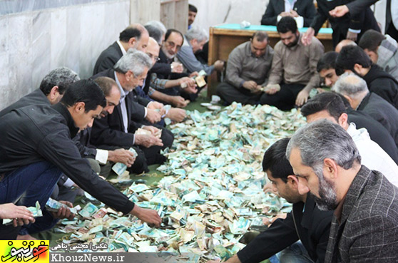جمع آوری نذورات آستان مقدس حضرت دانیال(ع) در شوش