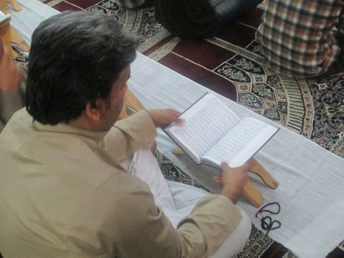 مراسم جزء خوانی قرآن کریم در ملاثانی