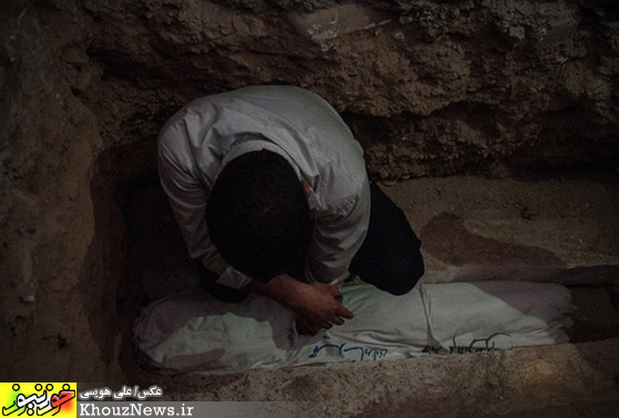 تشییع پیکر پاک 2 شهید دفاع مقدس در گتوند