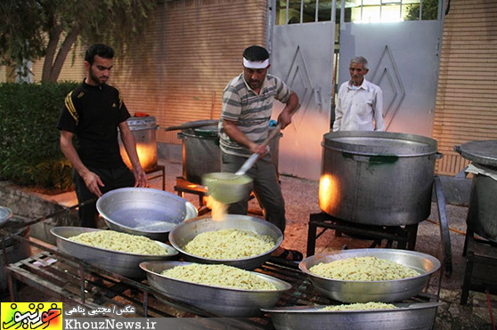 پخت 20 هزار پرس غذای نذری در شوش