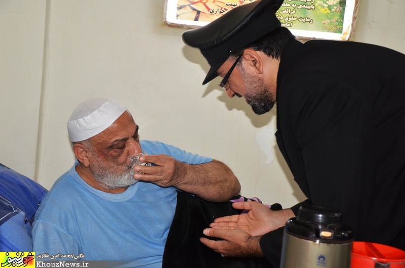 دیدار خدام حرم رضوی از مرکز ایتام جواد الائمه (ع)،  آسایشگاه سالمندان و جانبازان قطع نخاعی در خوزستان