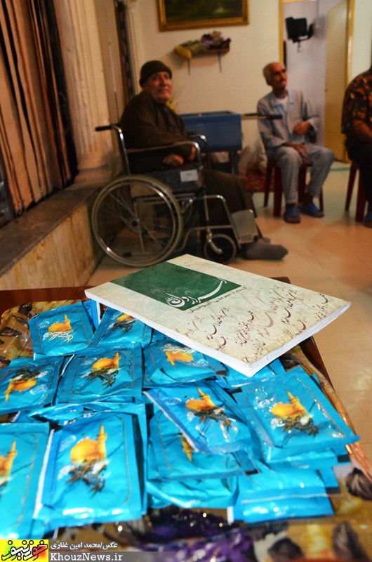 دیدار خدام حرم رضوی از مرکز ایتام جواد الائمه (ع)،  آسایشگاه سالمندان و جانبازان قطع نخاعی در خوزستان