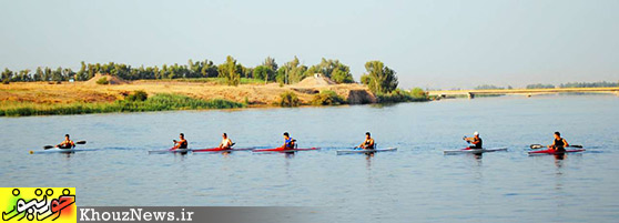 مسابقات قهرمانی قایق رانی خوزستان در دزفول