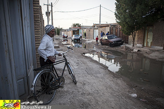 وضعیت نامناسب فاضلاب در کوت عبدا... شهرستان کارون