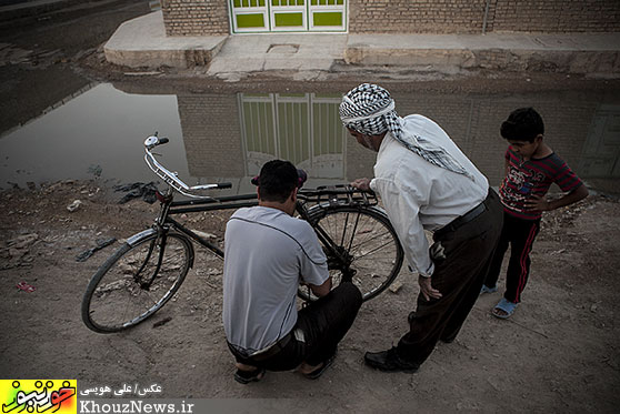 وضعیت نامناسب فاضلاب در کوت عبدا... شهرستان کارون