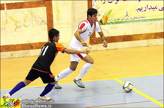 دیدار تیمهای فوتسال ملی حفاری و شهید منصوری