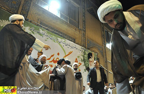 آئین عمامه‌گذاری طلاب حوزه‌های علمیه اهواز