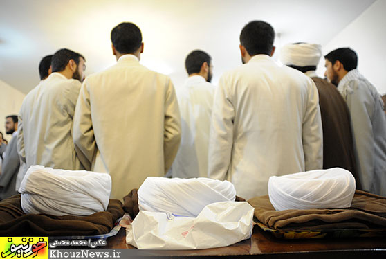 آئین عمامه‌گذاری طلاب حوزه‌های علمیه اهواز