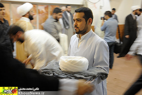 آئین عمامه‌گذاری طلاب حوزه‌های علمیه اهواز