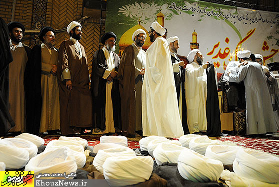 آئین عمامه‌گذاری طلاب حوزه‌های علمیه اهواز
