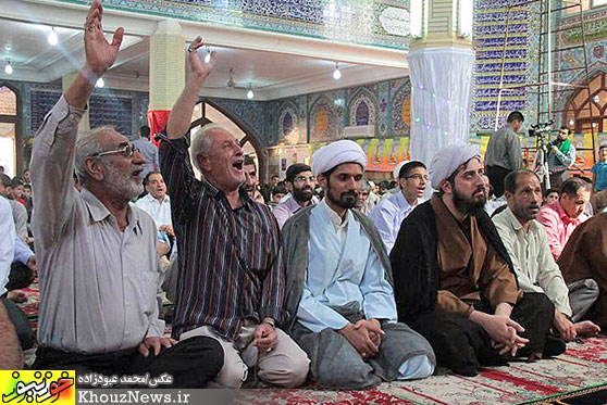 مراسم جشن عید غدیرخم در مسجد رضوان اهواز