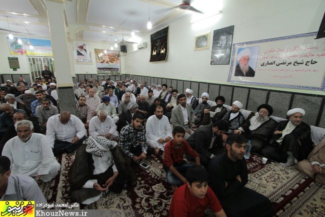 مراسم پنجمین سالگرد ارتحال آیت الله شیخ مرتضی انصاری در اهواز