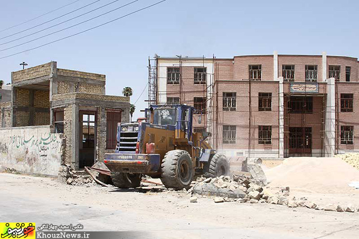 یک مدرسه ی نوساز ایذه در آستانه تخریب