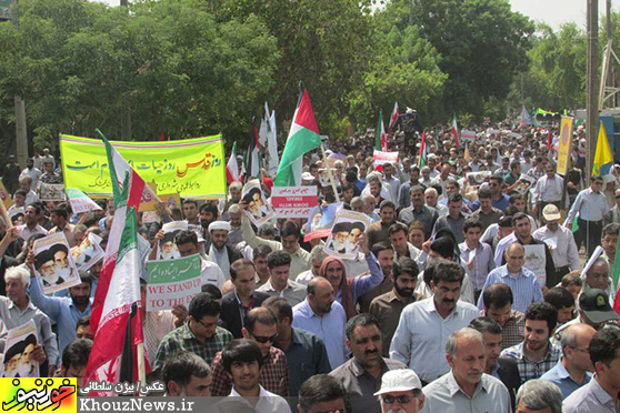 راهپیمایی باشکوه مردم اندیمشک در روز قدس