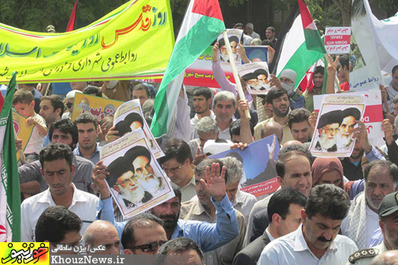 راهپیمایی باشکوه مردم اندیمشک در روز قدس