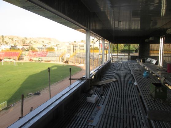 مراحل بازسازی استادیوم نفت مسجدسلیمان