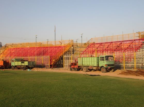 مراحل بازسازی استادیوم نفت مسجدسلیمان