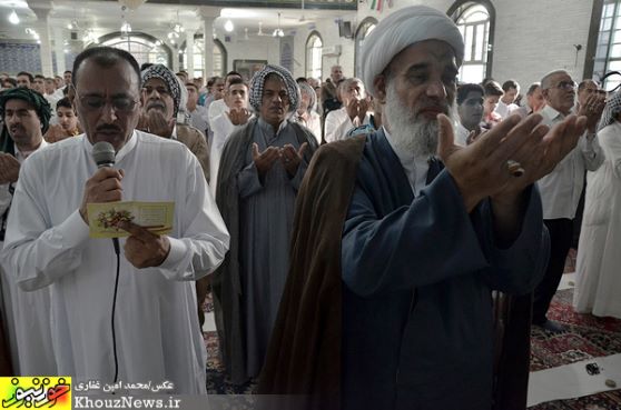 نماز عید سعید فطر در لشکرآباد اهواز به امامت آیت الله کعبی