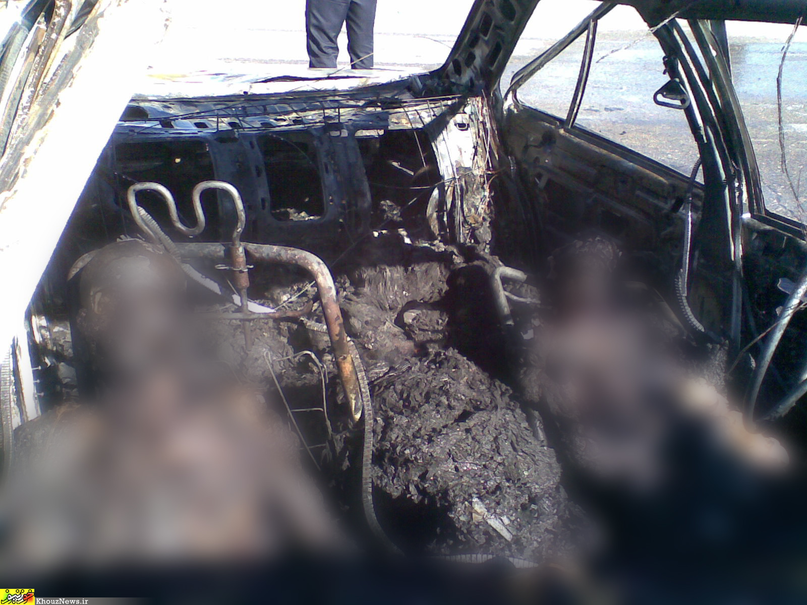 تصادف مرگبار در جاده مسجدسلیمان- اهواز/ ۸ کشته در تصادف خودرو پراید با پژو / عکس