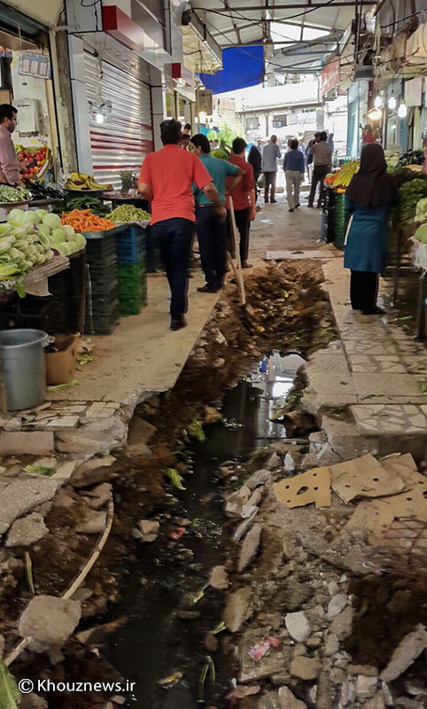 عکس/ کاربران/  وضعیت بازار نمره یک مسجدسلیمان