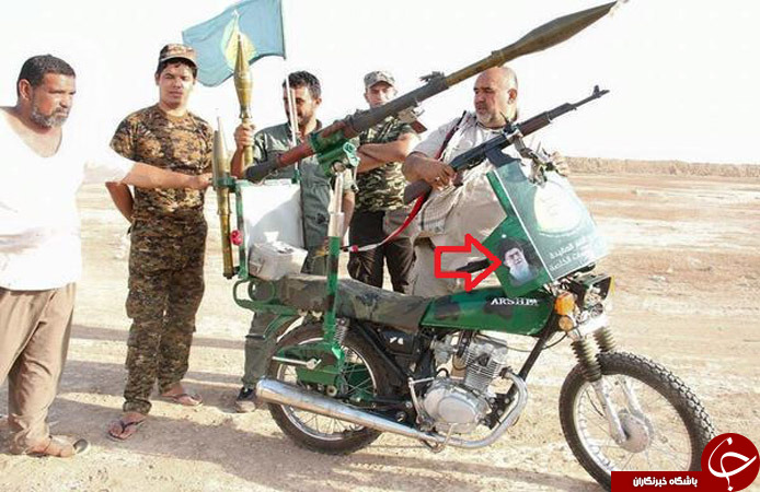موتور جالب مجاهد عراقی با تصویر رهبرانقلاب