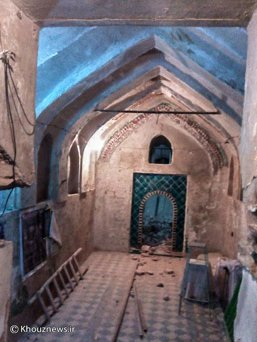 تخریب کامل در کمین بقعه شاهزاده احمد اندیمشک