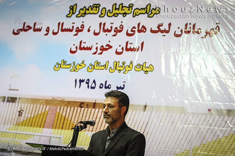 ابراز رضایت مدیرکل ورزش خوزستان از عملکرد هیات فوتبال استان