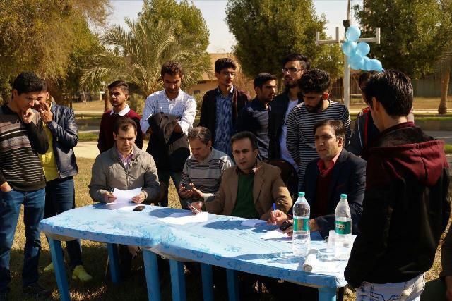 برگزاری مسابقه موشک های آبی در دانشگاه چمران اهواز