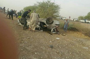 واژگونی پژو ۲۰۶ در جاده ترانزیتی اهواز - شوش واژگونی پژو ۲۰۶ در جاده ترانزیتی اهواز - شوش