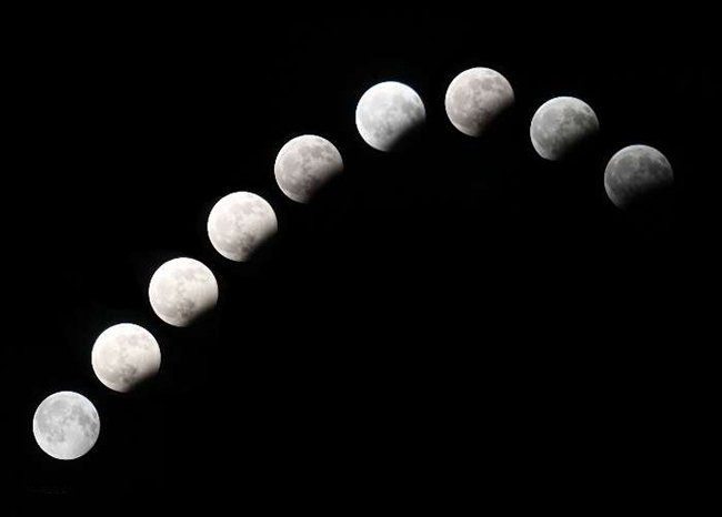 رصد ماه گرفتگی در اهواز / عکس