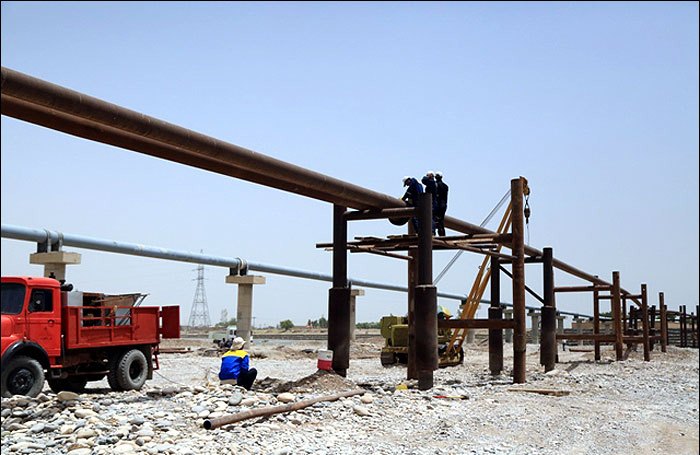 راه اندازي خط لوله جديد انتقال نفت در شركت نفت و گاز مسجدسليمان