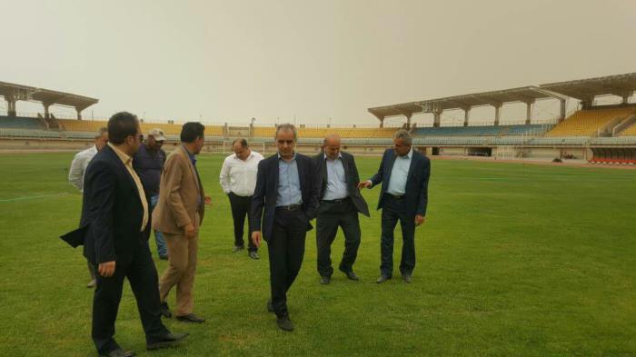 بازدید ربیس سازمان لیگ از ورزشگاه میزبان فینال جام‌حذفی در خرمشهر