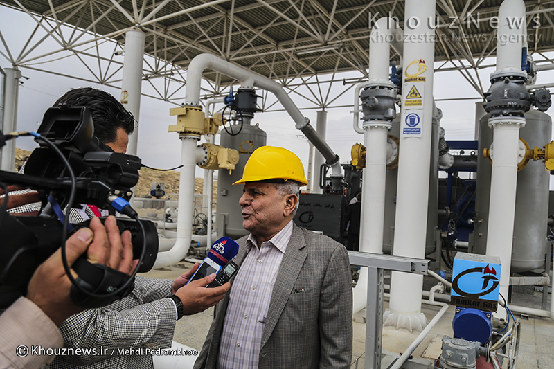واحد تزریق گاز میدان نفتی پرنج آغاجاری افتتاح شد