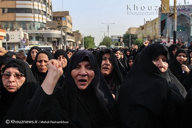 تصاویر / تشییع پیکر پاک سرداران شهید مدافعان حرم در اهواز