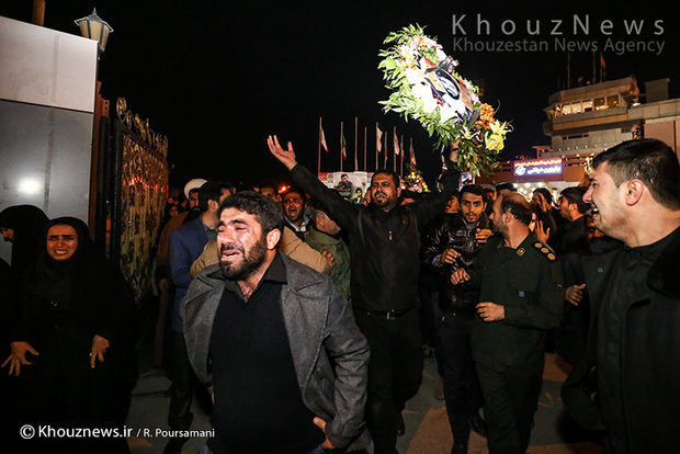 تصاویر/ ورود پیکر پاک سه شهید خوزستانی مدافع حرم به  اهواز